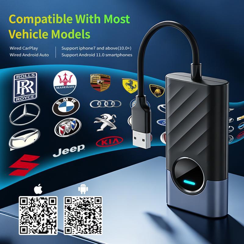 2026 Los adaptadores inalámbricos de carplay aibox admiten la aplicación Netflix / YouTube / tiktok para reproducir vídeos en la pantalla del automóvil (no admiten vehículos con carplay inalámbrico incorporado), versión avanzada 4G + 32G, funcionamiento e