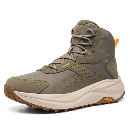 Botas de senderismo para hombre con puntera ancha, impermeables, para exteriores, trekking y camping, para fascitis plantar y juanetes, con una fabricación duradera y una cómoda entresuela de EVA con una caída de 5 mm.