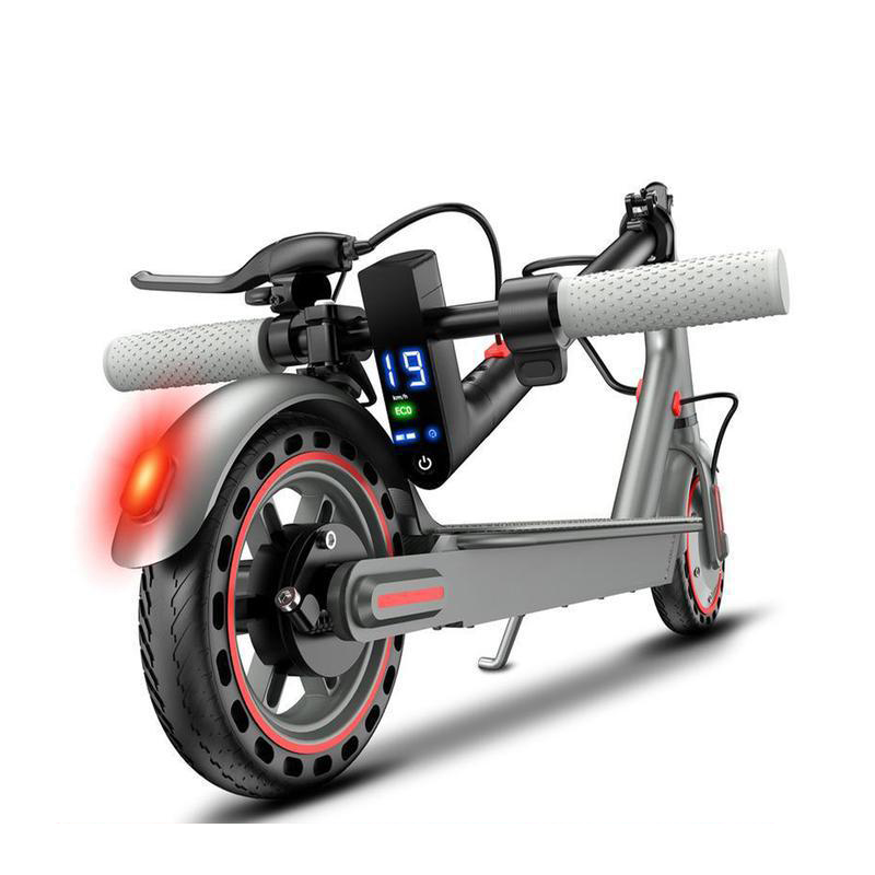 Patinete eléctrico plegable para adultos y adolescentes: batería de motor de 350 W, velocidad máxima de 19 MPH, alcance máximo de 20/30, patinete eléctrico plegable con control por aplicación y sistema de frenos de disco para control inteligente por aplic