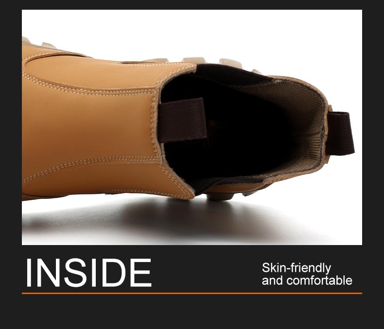 Lightweight steel toe brown anti slip work shoes - splash proof, smash proof, puncture proof, breathable safety shoes Lightweight steel toe brown anti slip work shoes - splash proof, smash proof, puncture proof, breathable safety shoes