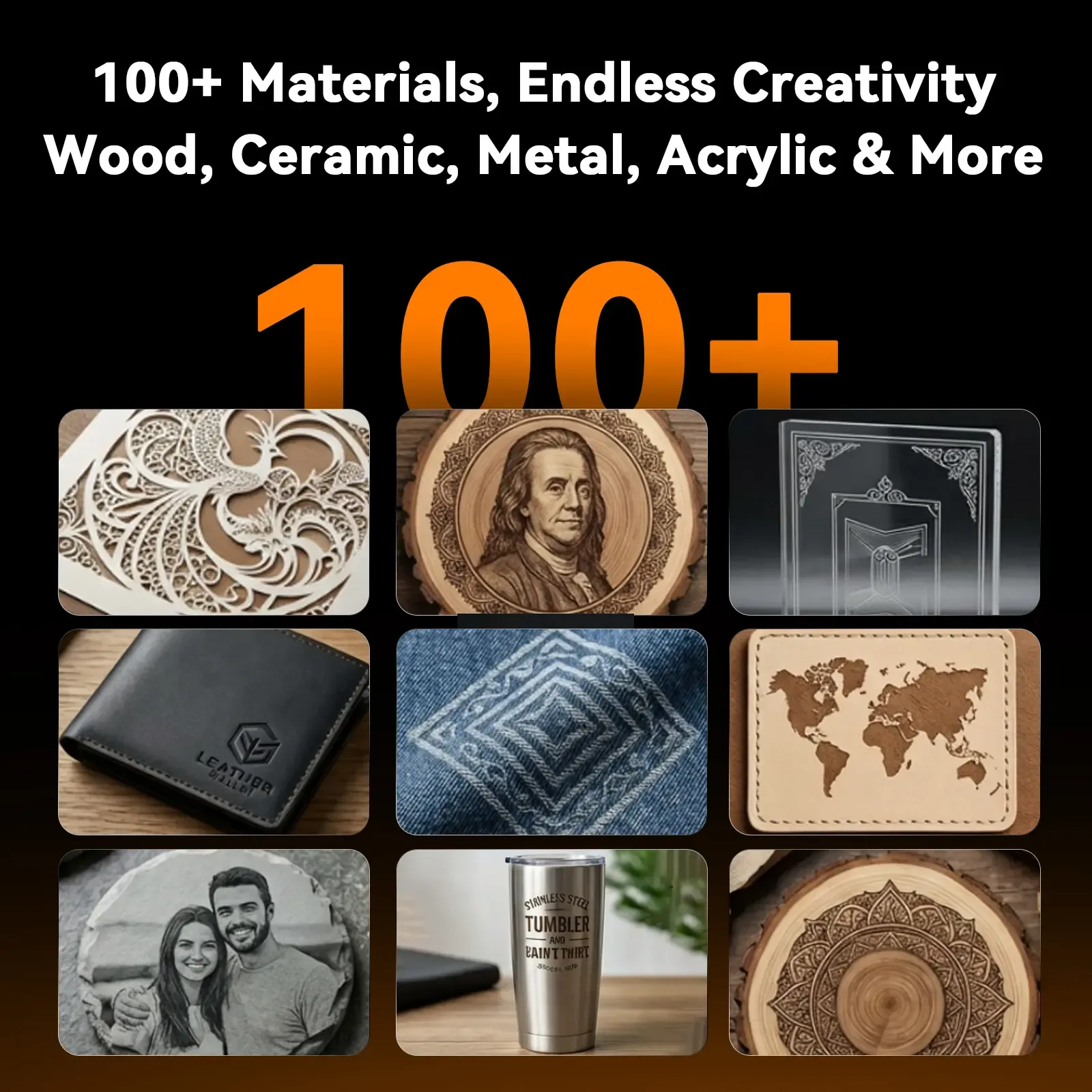 Grabadora láser plegable Artilume T1: no requiere montaje, portátil para usar en cualquier lugar, velocidad de movimiento de 10.000 mm/min, precisión de 0,01 mm y área de trabajo de 200 × 150 mm para madera, cuero, acrílico y metal recubierto — Ideal para