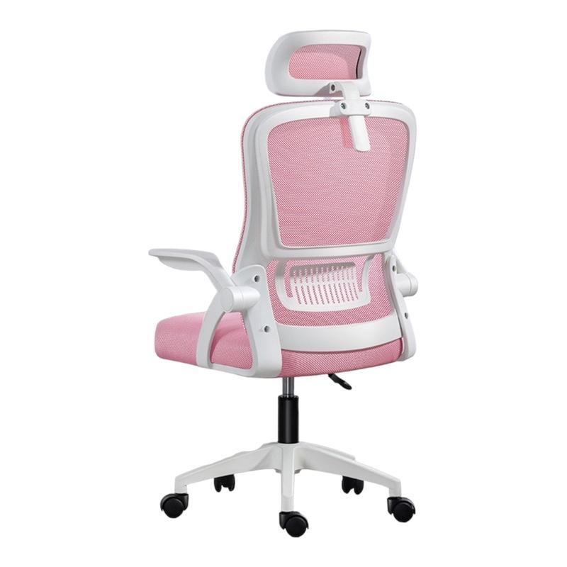 Silla de Oficina, para Gaming, Escritorio Ergonmica con Reposacabezas, Ajustable y con Soporte Lumbar Respaldo de Malla Transpirable Reposabrazos Abatibles de 90 Giratoria 360