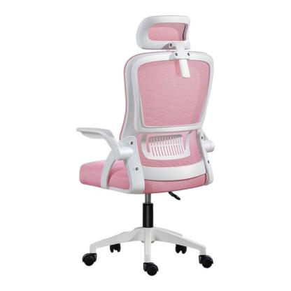 Silla de Oficina, para Gaming, Escritorio Ergonmica con Reposacabezas, Ajustable y con Soporte Lumbar Respaldo de Malla Transpirable Reposabrazos Abatibles de 90 Giratoria 360