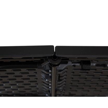 Mesa Plegable Negra 180 cm Tipo Portafolio Resistente para Uso Diario y Eventos