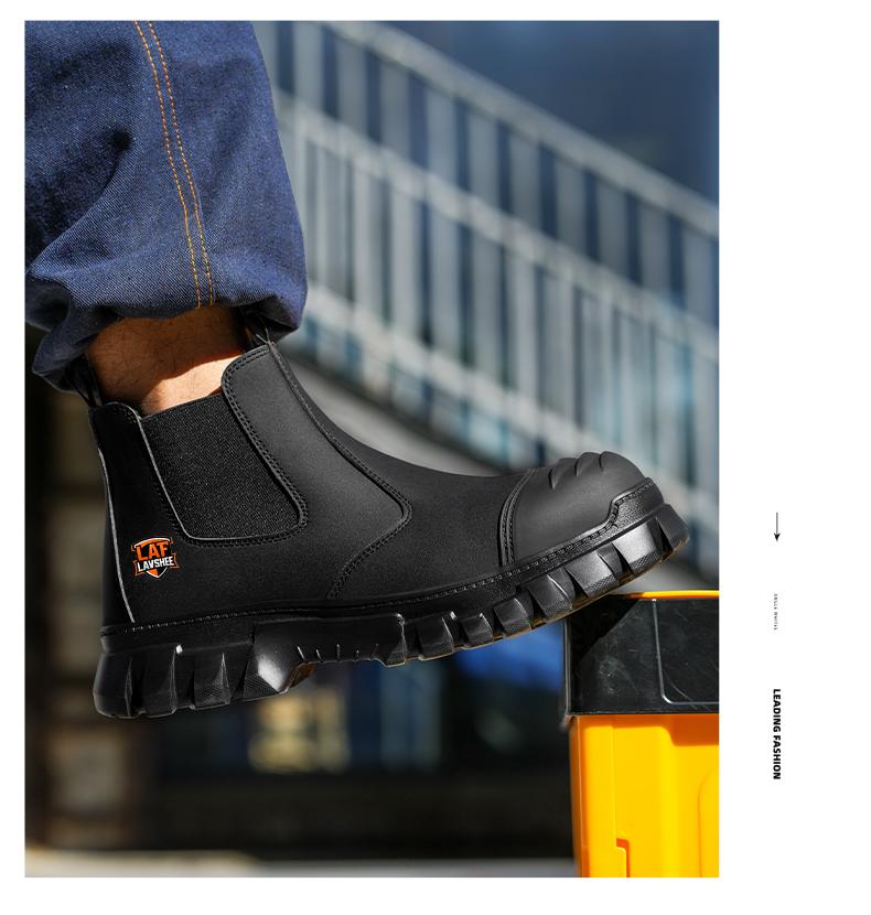 Lightweight steel toe brown anti slip work shoes - splash proof, smash proof, puncture proof, breathable safety shoes Lightweight steel toe brown anti slip work shoes - splash proof, smash proof, puncture proof, breathable safety shoes