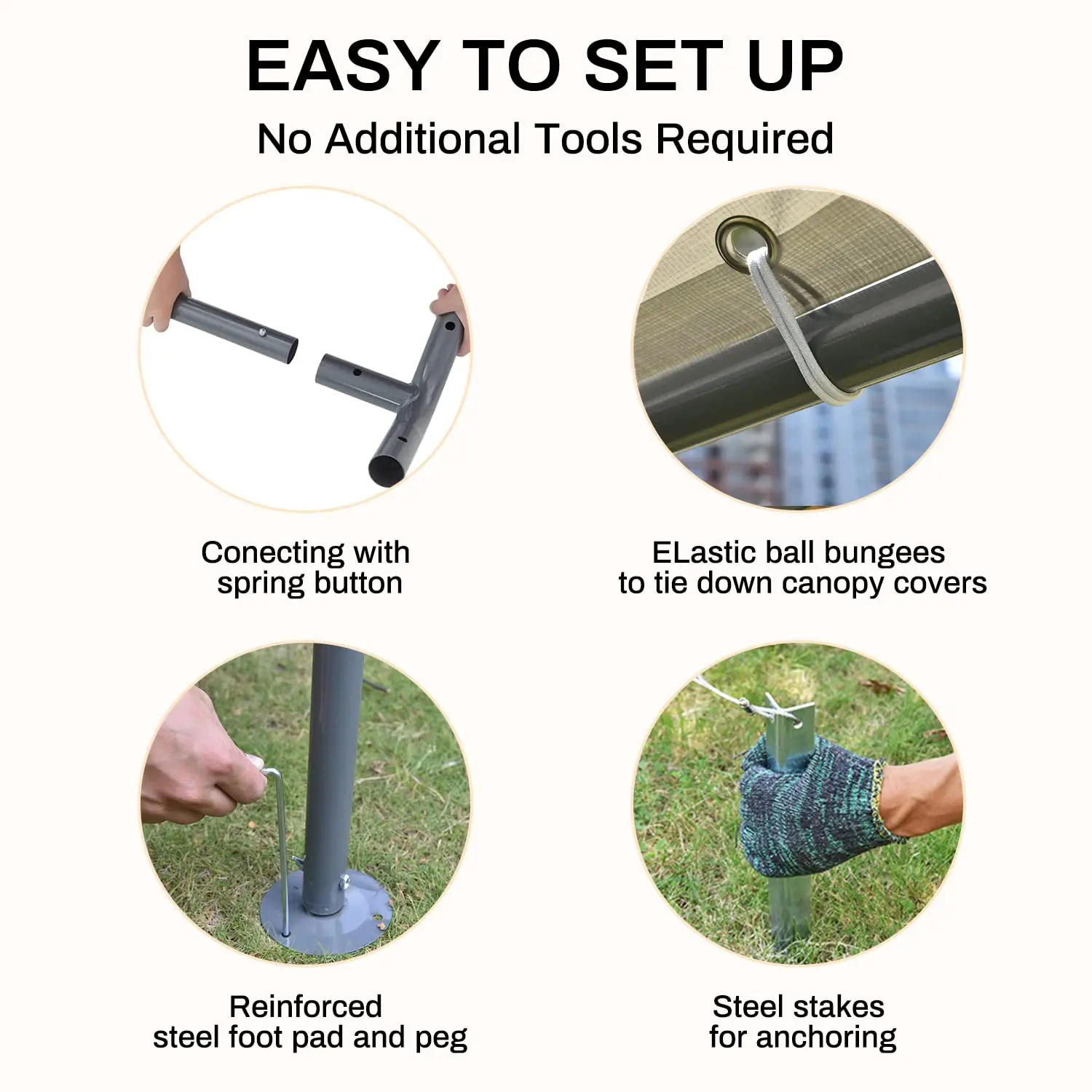 Cochera exterior de 10x20 pies, carpa resistente para vehículos, garaje portátil con dosel y cobertizo de almacenamiento, refugio para automóviles, carpa multiestacional con lona protectora, protección contra el viento para fiestas y embarcaciones, resist