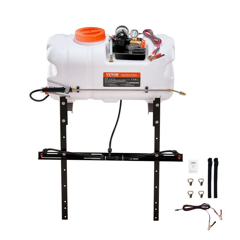 Pulverizador Portátil a Batería VEVOR – Mochila 4 Gal, Presión Ajustable 0-90 PSI, 12V 8Ah, 8 Boquillas y 2 Varillas, Tapa de Boca Ancha, Ideal para Deshierbe, Riego y Limpieza
