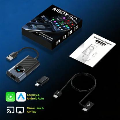 2026 Los adaptadores inalámbricos de carplay aibox admiten la aplicación Netflix / YouTube / tiktok para reproducir vídeos en la pantalla del automóvil (no admiten vehículos con carplay inalámbrico incorporado), versión avanzada 4G + 32G, funcionamiento e