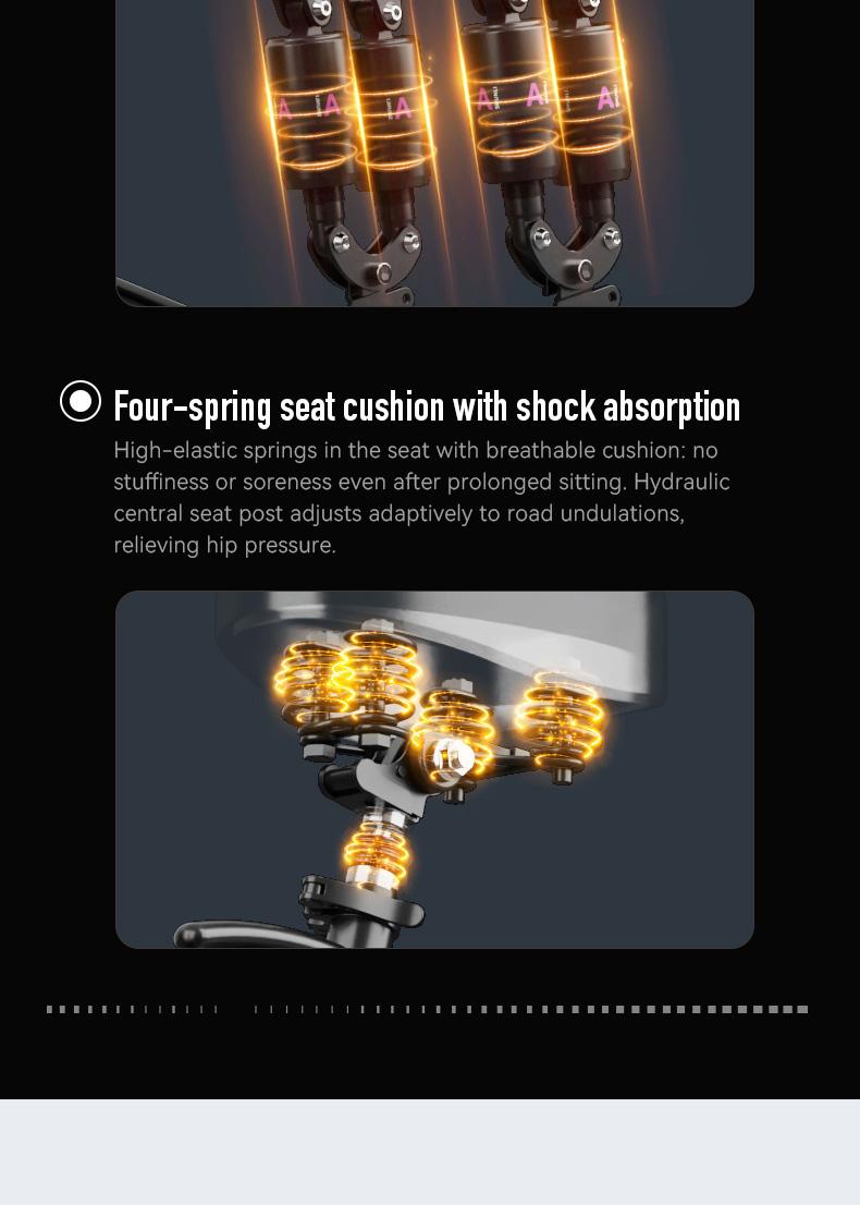 Adult electric folding bicycle with 500W motor, 16-level shock absorption system, 48V 15Ah battery, and a range of 100 kilometers. Wheel Pedals Ebike Charger SpringStatements Adult electric folding bicycle with 500W motor, 16-level shock absorption system, 48V 15Ah battery, and a range of 100 kilometers. Wheel Pedals Ebike Charger SpringStatements