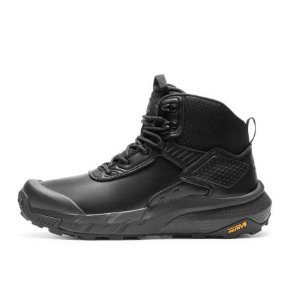 Botas de trabajo tácticas militares impermeables para hombre, de caña alta con protección para el tobillo, fabricadas con tejido duradero y transpirable, ideales para uso en exteriores e interiores. Calzado de seguridad negro.