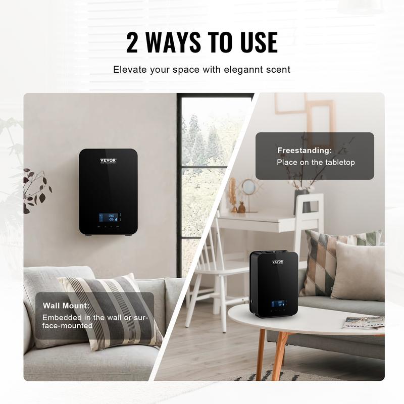 Máquina Aromatizadora de Aire, Varias Especificaciones, Difusor Inteligente de Aceites Esenciales con Bluetooth, Difusor HVAC sin Agua con Tecnología de Aire Frío, Máquina de Aromaterapia para Hogar, Oficina y Hotel