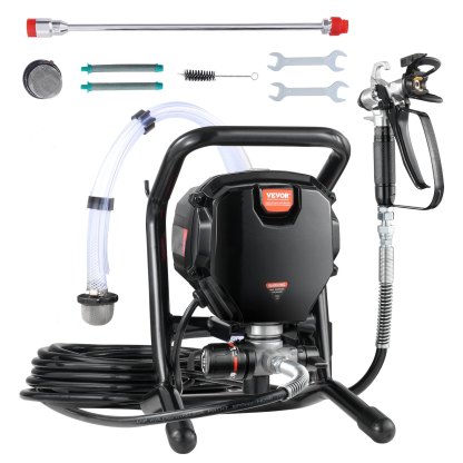Pulverizador de Pintura Sin Aire de Pie 3000PSI 750W para Interiores y Exteriores del Hogar, Muebles y Cercas, TikTokShopBlackFriday, Pulverizador de Pintura de Mano con Manguera