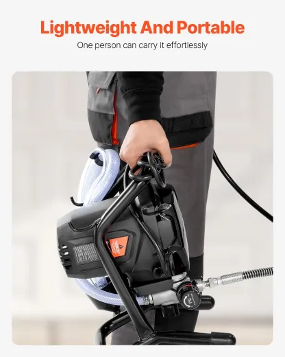 Pulverizador de Pintura Sin Aire de Pie 3000PSI 750W para Interiores y Exteriores del Hogar, Muebles y Cercas, TikTokShopBlackFriday, Pulverizador de Pintura de Mano con Manguera