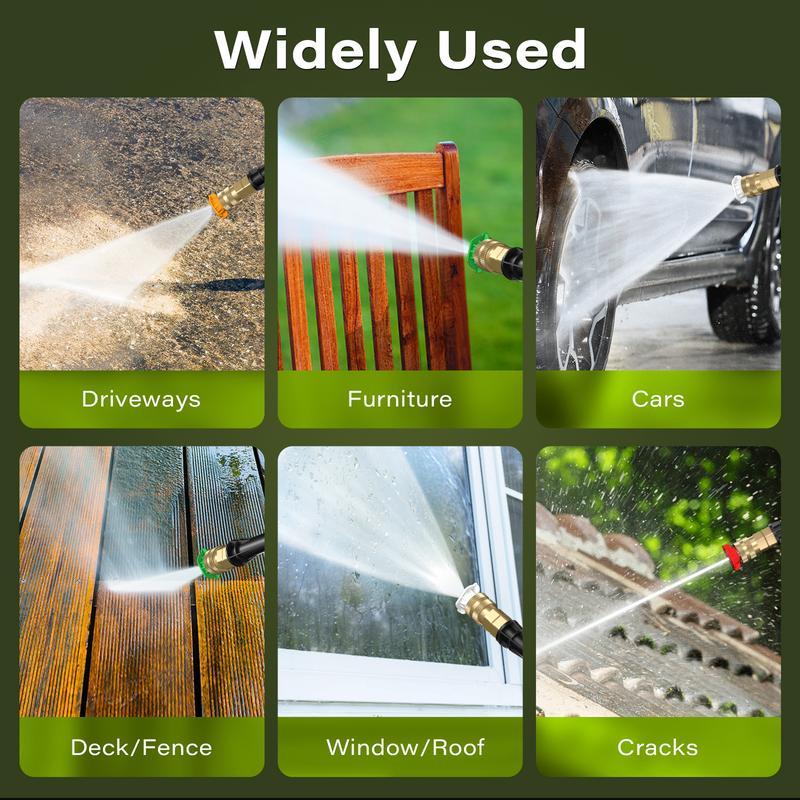 Hidrolavadora de Alta Presión 2300 PSI 2.5 GPM, con 4 Boquillas y Cañón de Espuma para Lavar Autos, Limpieza del Hogar y Riego de Jardín, Regalo Perfecto