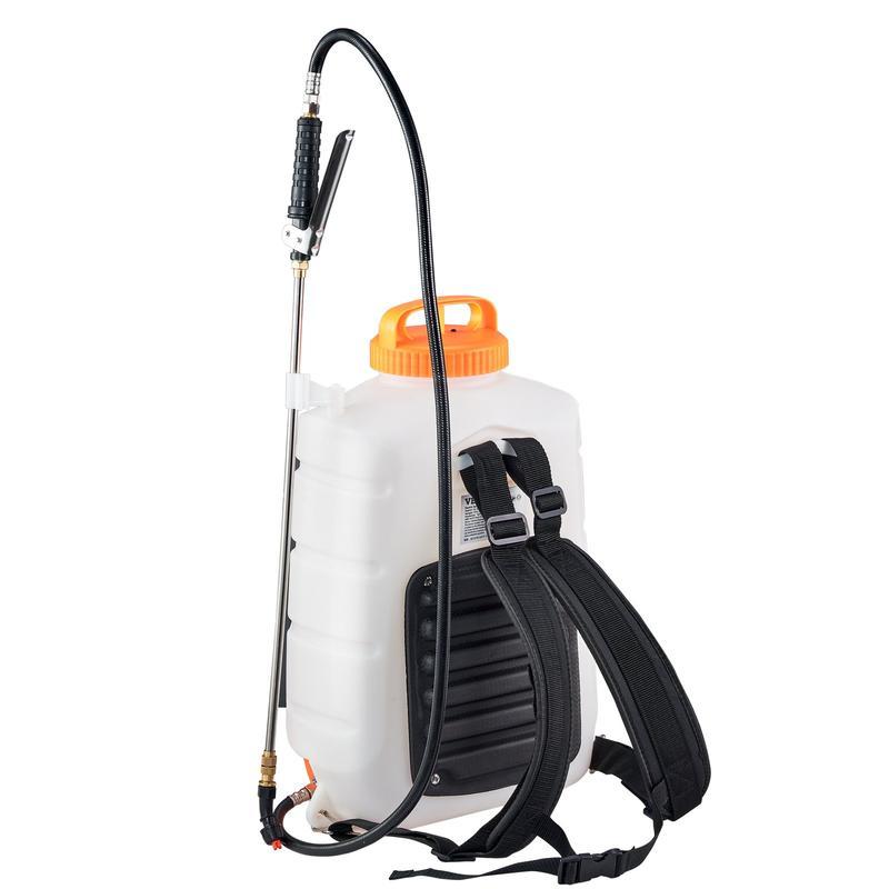 Pulverizador Portátil a Batería VEVOR – Mochila 4 Gal, Presión Ajustable 0-90 PSI, 12V 8Ah, 8 Boquillas y 2 Varillas, Tapa de Boca Ancha, Ideal para Deshierbe, Riego y Limpieza