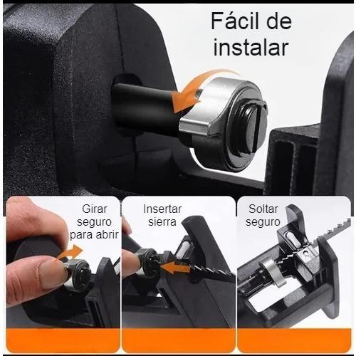 Adaptador para Taladro a Sierra Sable Recíproca – Convertidor de Cambio Rápido