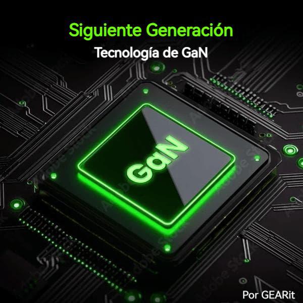 Cargador 4-en-1 GaN 60W – Compatible con USB-C y Lightning Retráctil, Potencia Máxima 120W, Control Inteligente de Temperatura, Carga Segura y Rápida