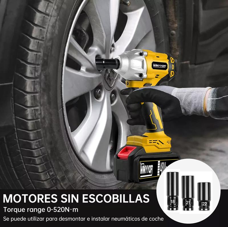 Taladro Atornillador de Impacto Recargable, 2 Baterías + 31 Accesorios – Ideal para Mecánica, Hogar y Construcción, Cambio de Llantas, Muebles y Proyectos DIY