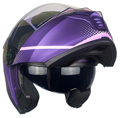Casco De Moto Kov Thunder Waves Blanco Certificado Dot