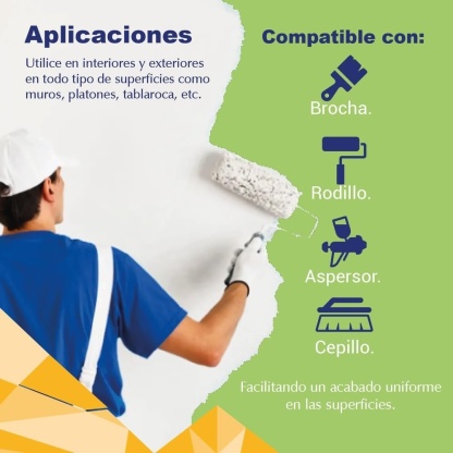 PINTEX Kit Pinta-me Pintura Vinil-Acrílica 19 L | Incluye Brocha, Mini Rodillo, Felpas, Masking Tape y Plastiprotector | Acabado Mate | Fácil Aplicación | Interiores y Exteriores | Verde Manzana