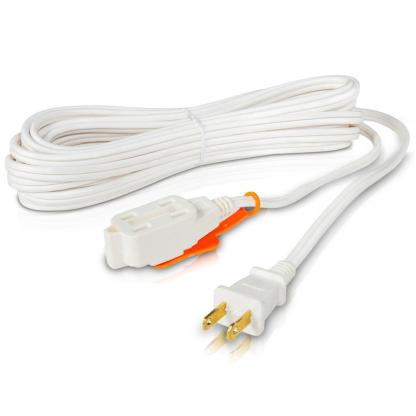 Extensión Eléctrica blanca de uso rudo, 2x16 AWG de 5 m