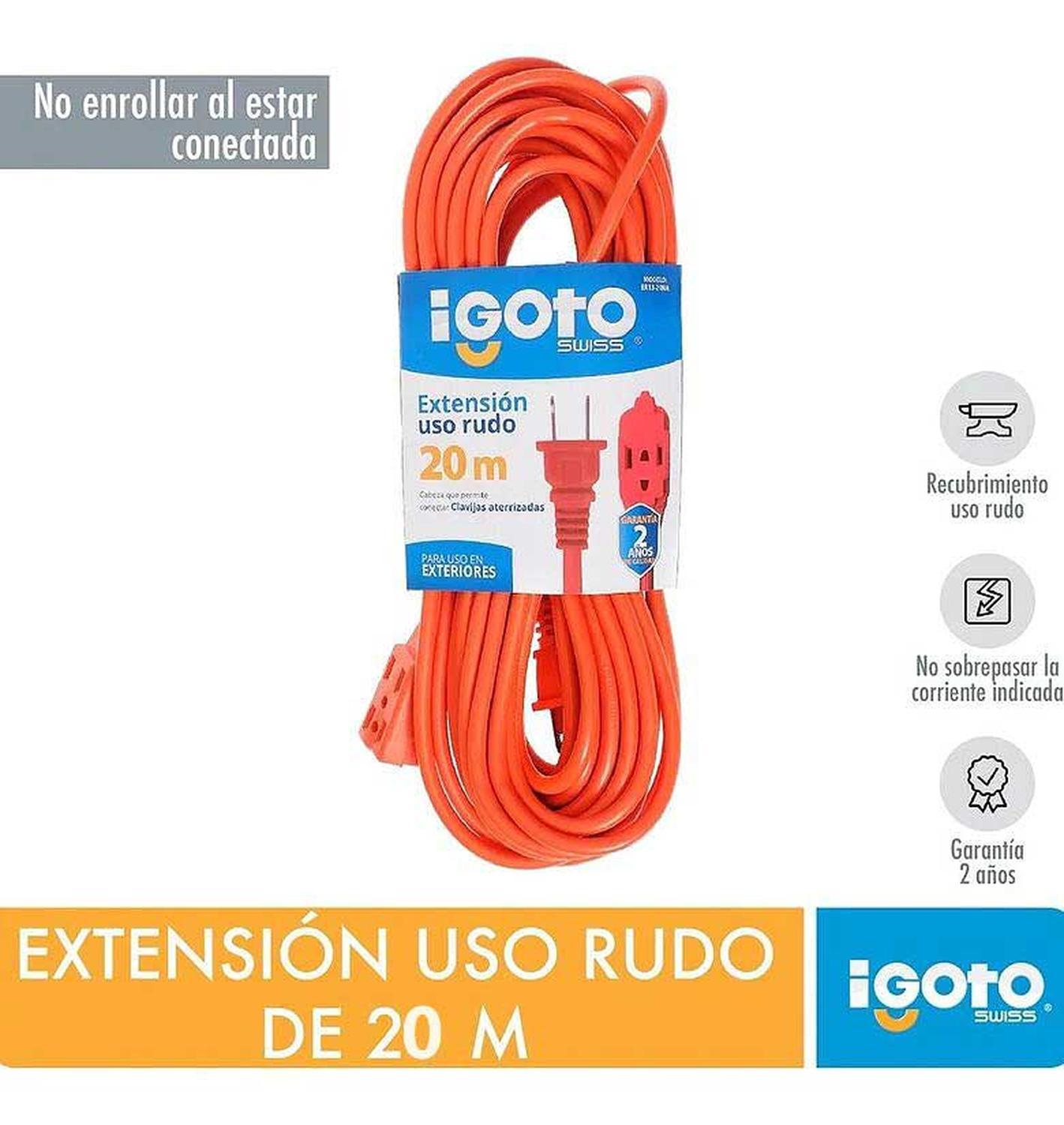 Extensión Uso Rudo IGOTO 20 Metros 16AWG