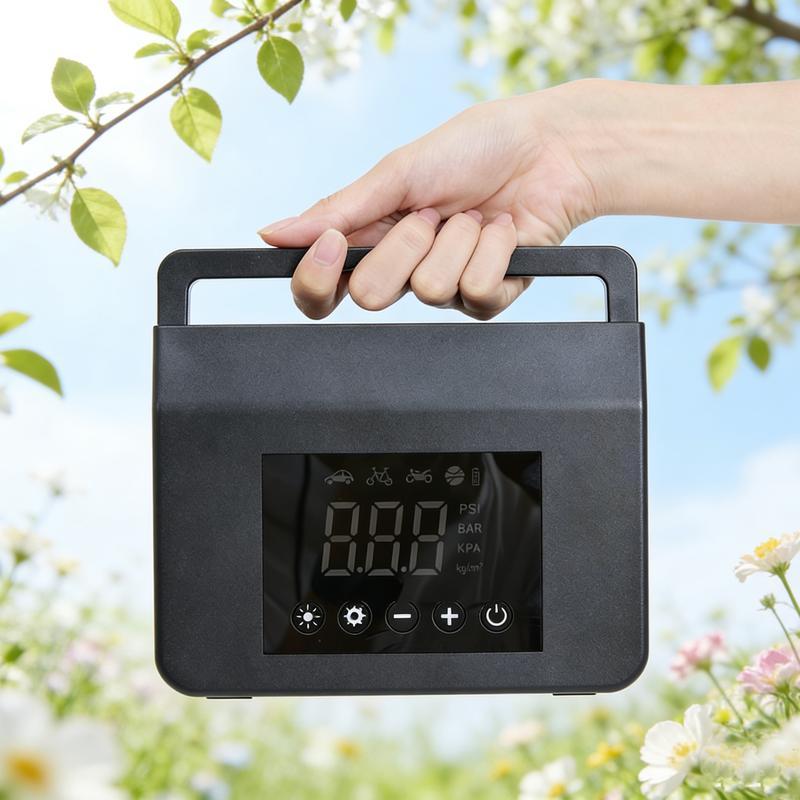 【Hieha】Arrancador de Batería Portátil para Auto 4000A con Inflador de Llantas 150 PSI, Power Bank 15000mAh, Luz LED y Arranque de Batería 12V