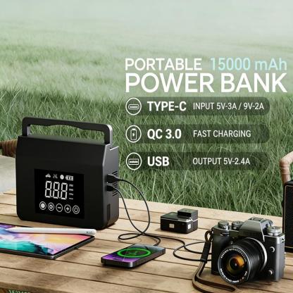 【Hieha】Arrancador de Batería Portátil para Auto 4000A con Inflador de Llantas 150 PSI, Power Bank 15000mAh, Luz LED y Arranque de Batería 12V