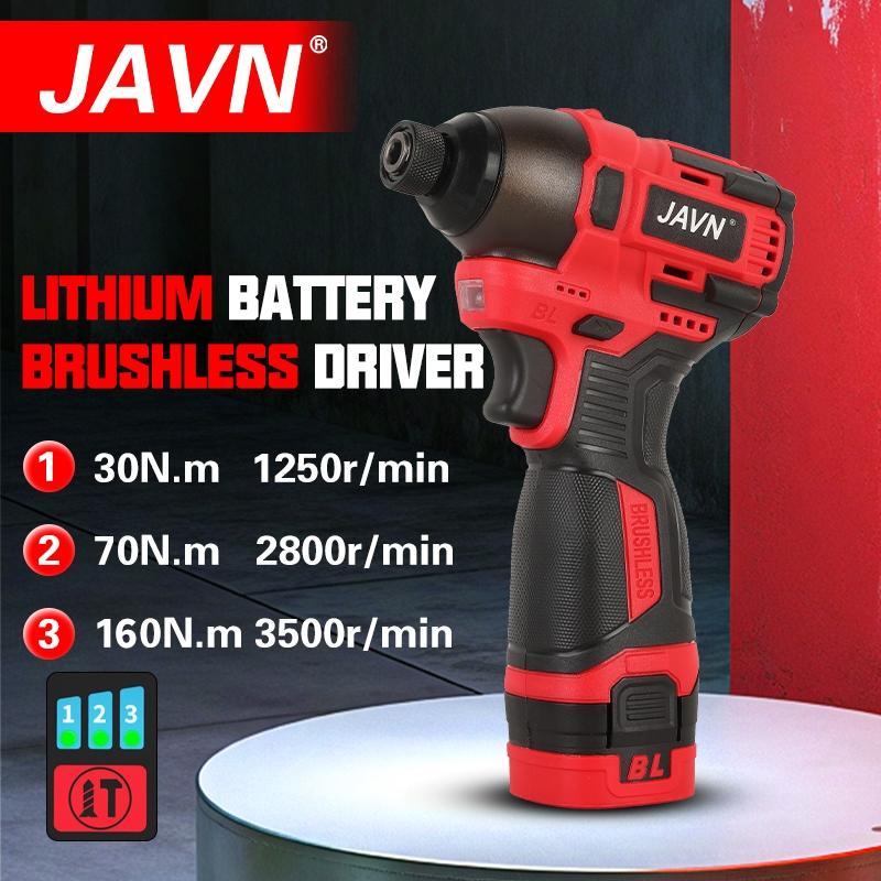 Javn Taladro Eléctrico Mini 16V / Destornillador Inalámbrico, Atornillador de Impacto 160Nm, Motor Sin Escobillas, Herramienta de Uso Doméstico, Regalo para Hombre
