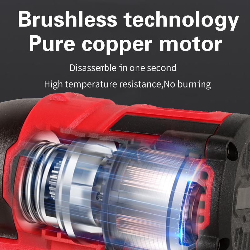 Javn Taladro Eléctrico Mini 16V / Destornillador Inalámbrico, Atornillador de Impacto 160Nm, Motor Sin Escobillas, Herramienta de Uso Doméstico, Regalo para Hombre