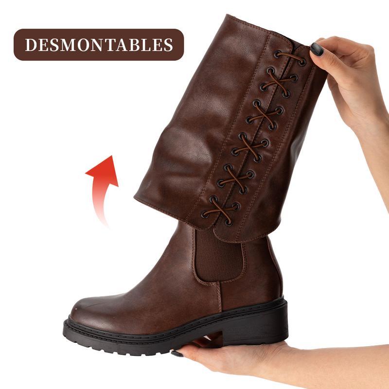 Botas de Pantalón Desmontables Actitud Punk y Versatilidad Total MXCZY628