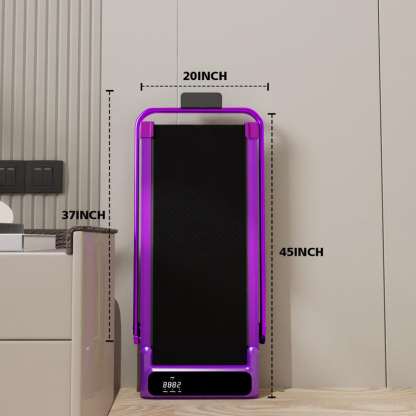Cinta de correr eléctrica plegable con pasamanos y motor silencioso – Capacidad de peso de 265 lb, amplia superficie de carrera, control remoto y ruedas para un fácil desplazamiento – Incluye bandas de resistencia y control remoto de regalo.