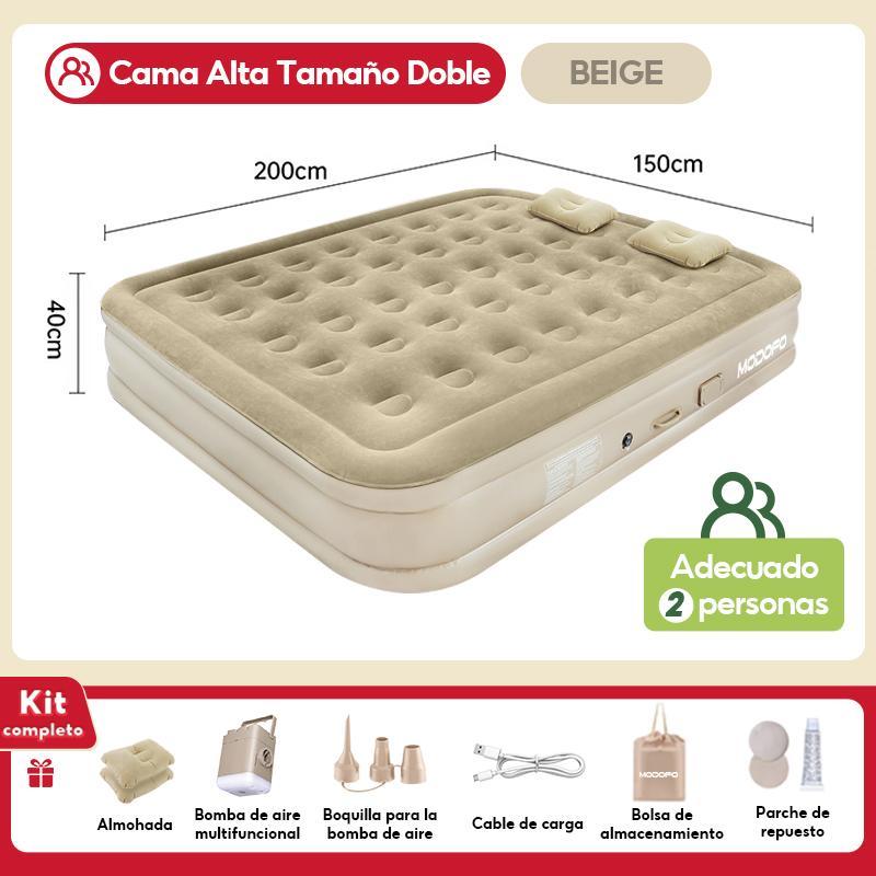 Colchón Inflable Individual Bomba De Aire Eléctrica Cama