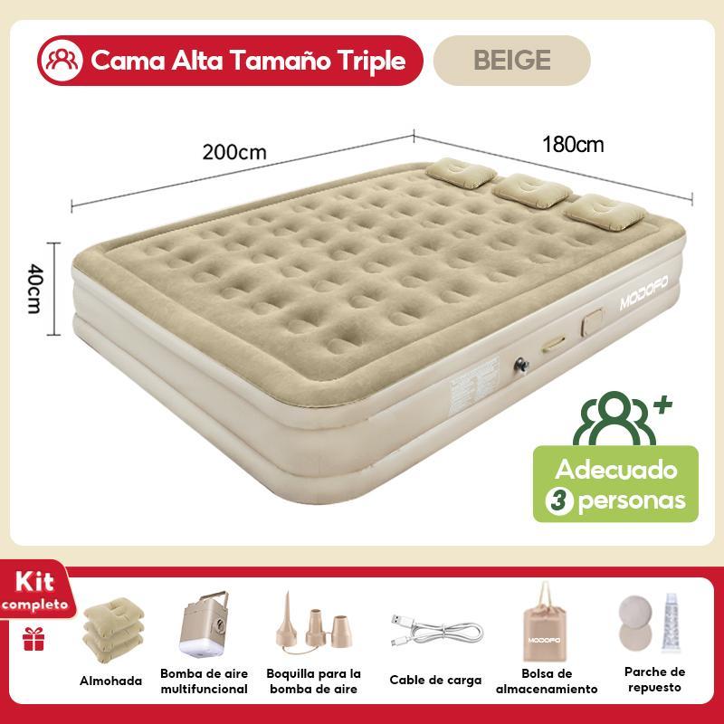 Colchón Inflable Individual Bomba De Aire Eléctrica Cama