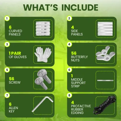 Utopia Home — Paquete de 2 jardineras elevadas galvanizadas (6 x 2 pies) — Maceteros ligeros para exteriores de fácil montaje — Ideales para verduras, frutas y flores