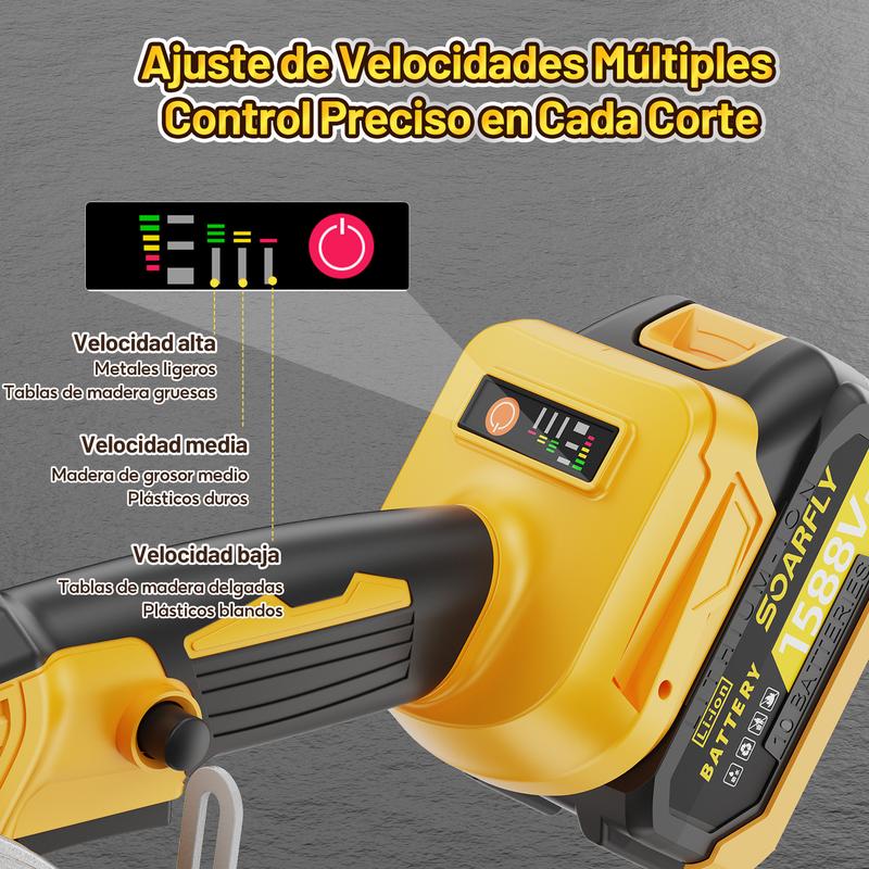 Sierra Circular Inalámbrica de 5 Pulgadas Con Mango