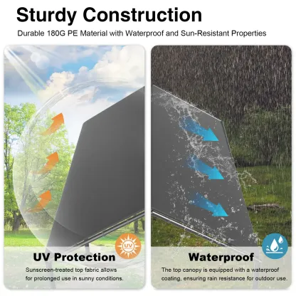 Cochera exterior de 10x20 pies, carpa resistente para vehículos, garaje portátil con dosel y cobertizo de almacenamiento, refugio para automóviles, carpa multiestacional con lona protectora, protección contra el viento para fiestas y embarcaciones, resist