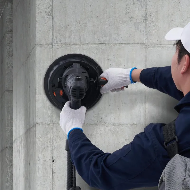 Lijadora de Pared Seca 800W con Motor de Carbón, Velocidad Variable 1200-2300RPM, Sistema de Aspiración Automática, Lijadora Eléctrica para Drywall y Yeso