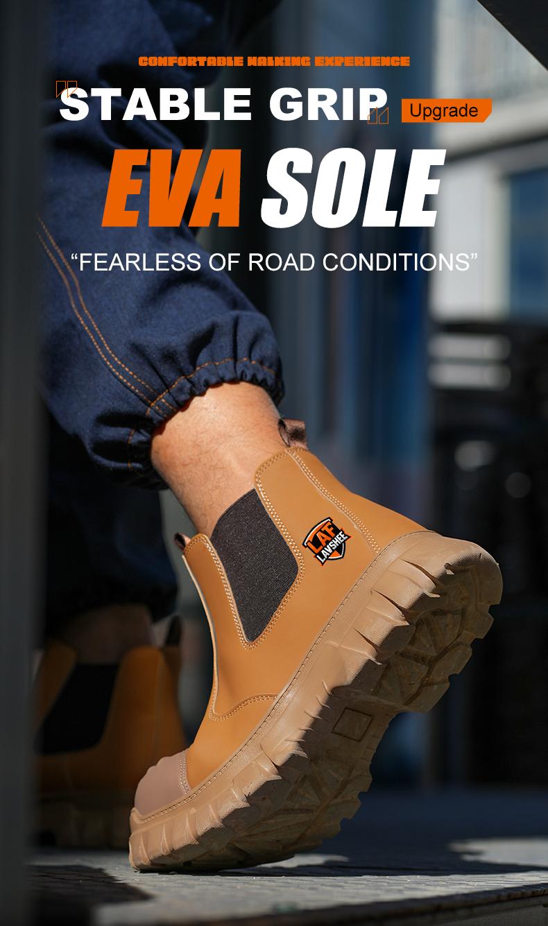 Lightweight steel toe brown anti slip work shoes - splash proof, smash proof, puncture proof, breathable safety shoes Lightweight steel toe brown anti slip work shoes - splash proof, smash proof, puncture proof, breathable safety shoes