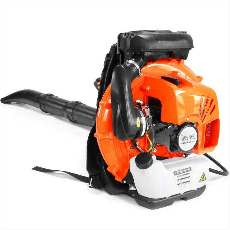 Soplador de hojas a gasolina tipo mochila de 75.6 cc — 847 CFM, 236 MPH, motor de 2 tiempos — Sistema de arnés ergonómico, baja vibración — Potente soplador para el cuidado de jardines y patios