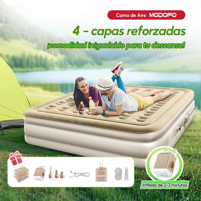 Colchón Inflable Individual Bomba De Aire Eléctrica Cama