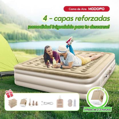 Colchón Inflable Individual Bomba De Aire Eléctrica Cama