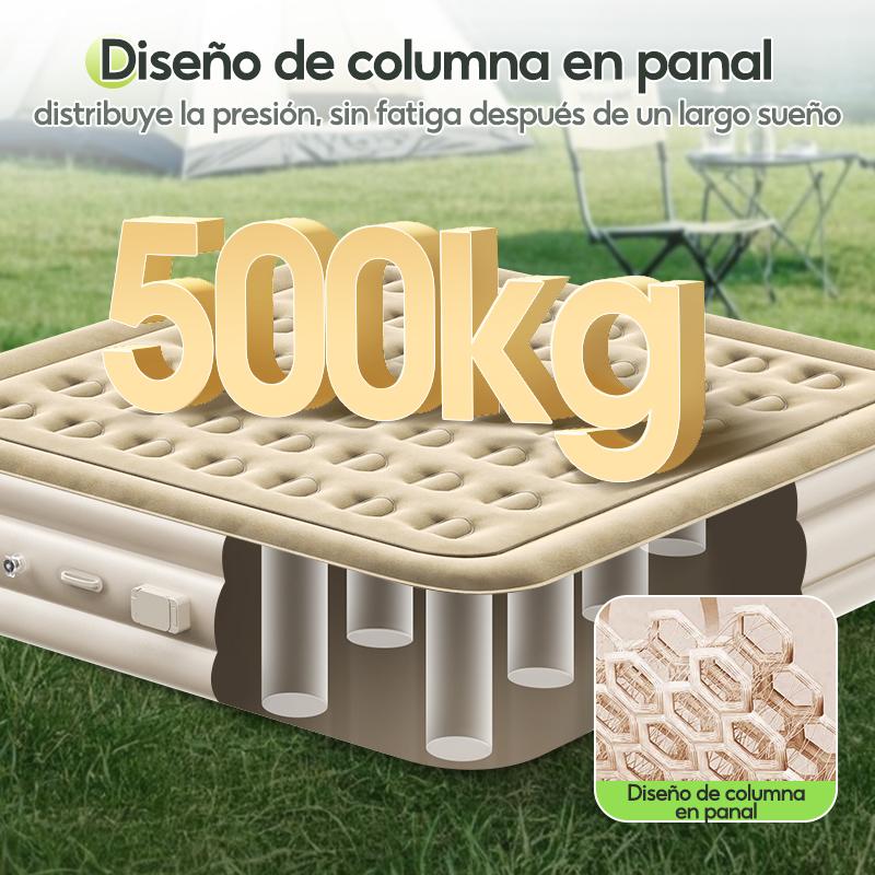 Colchón Inflable Individual Bomba De Aire Eléctrica Cama