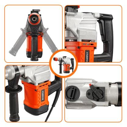 Martillo eléctrico - 2200W, 127V, doble modo (martillo y pico) - Especificación estadounidense