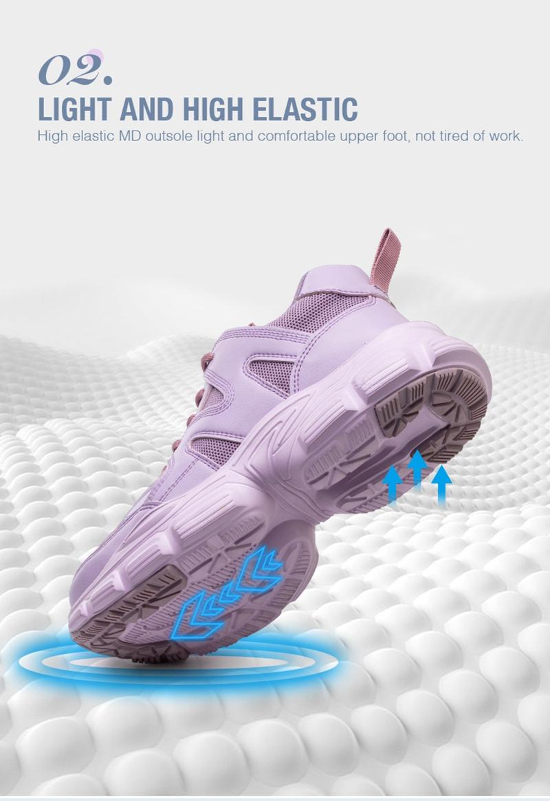 Women's Safety Shoes with Steel Toe Protection & Puncture Resistance Kevlar Material Lightweight Slip-Resistant Industrial Work Boots All-Weather Design