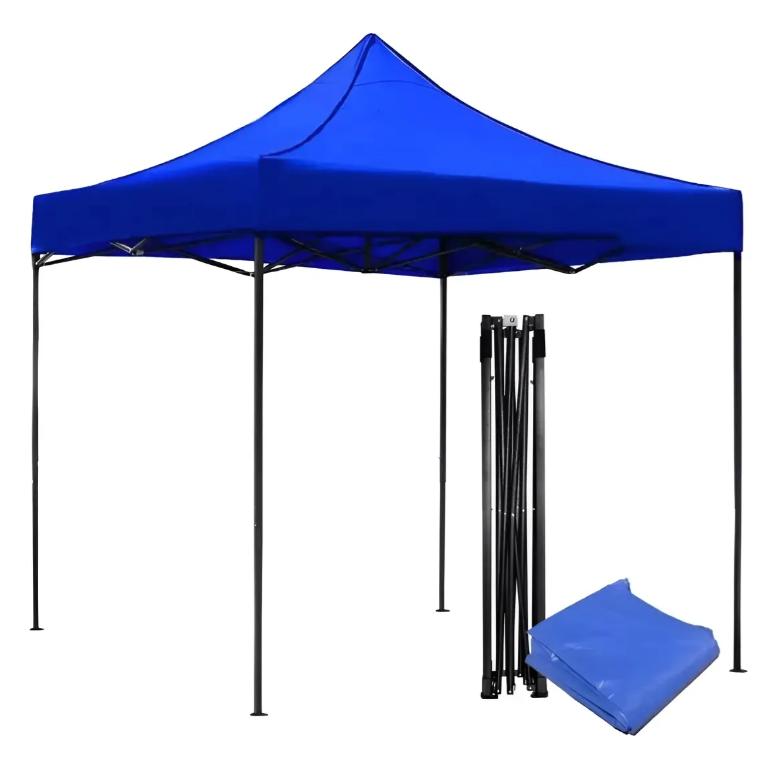 Carpa plegable de 10 x 10, refugio portátil comercial emergente, toldo para exteriores resistente a la lluvia y al sol, adecuado para reuniones familiares, fiestas y actividades al aire libre.