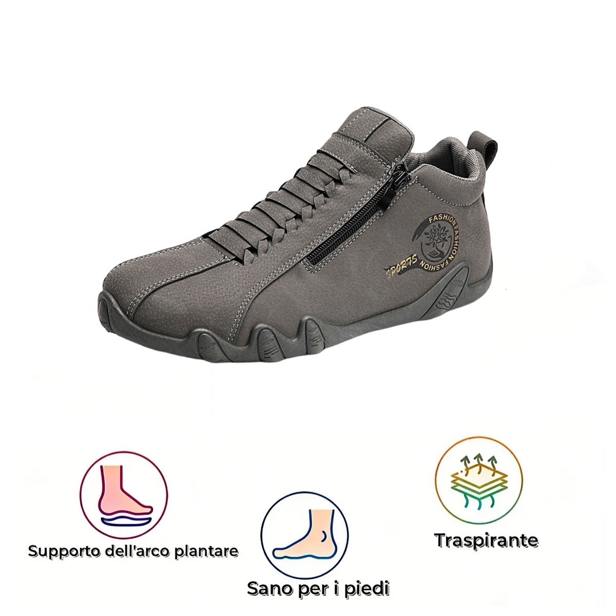 【⏰Sconto del 50% a tempo limitato - Non lasciartelo sfuggire】Scarpe ortopediche ergonomiche - ✅️ Correzione della postura durante la camminata - Impermeabili e antiscivolo 👞 Pelle australiana selezionata