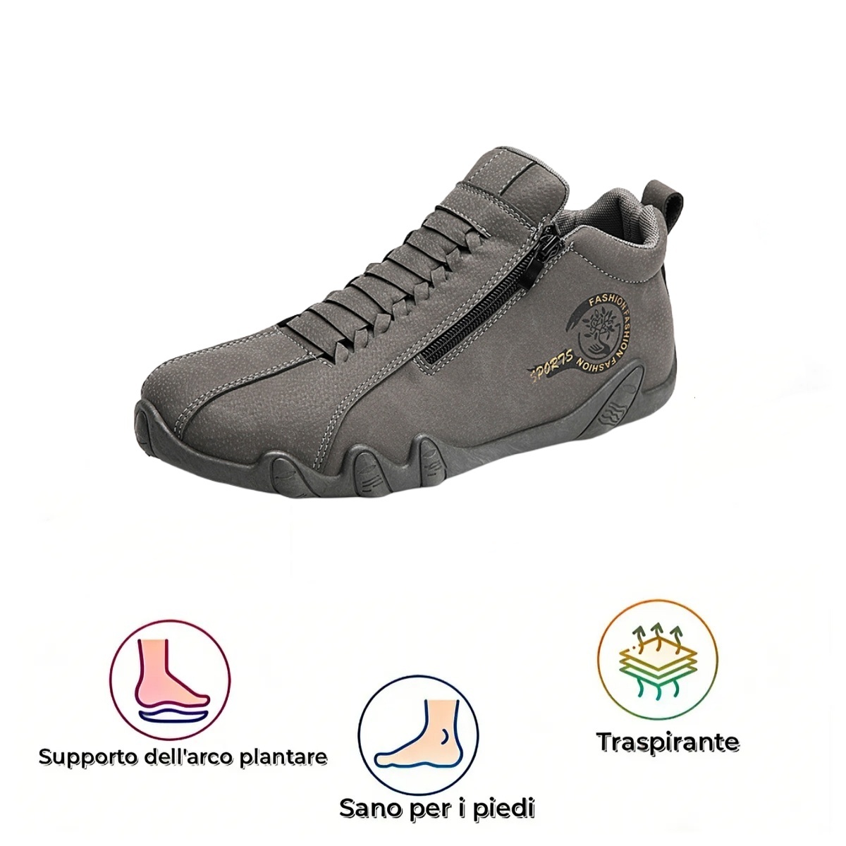 【⏰Sconto del 50% a tempo limitato - Non lasciartelo sfuggire】Scarpe ortopediche ergonomiche - ✅️ Correzione della postura durante la camminata - Impermeabili e antiscivolo 👞 Pelle australiana selezionata