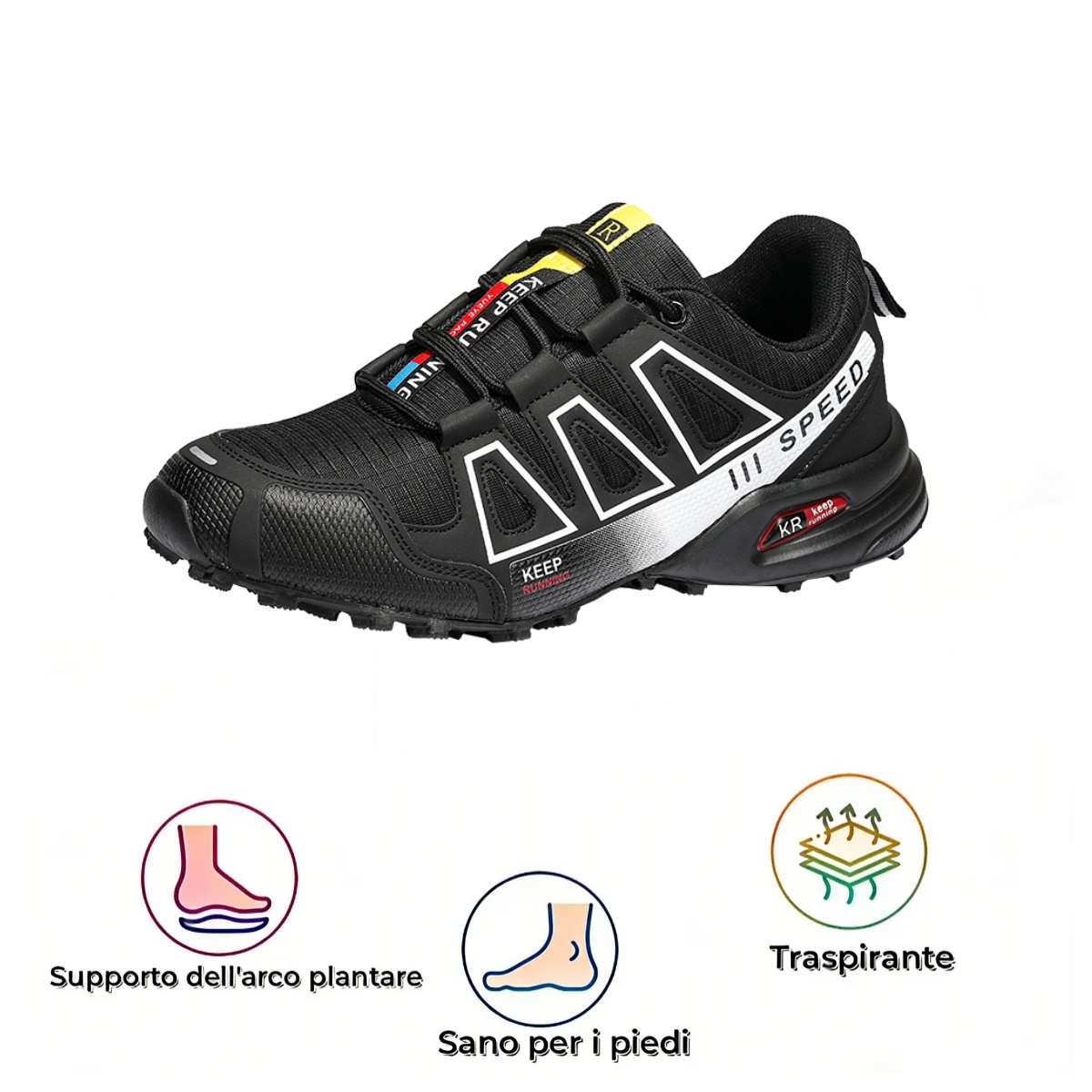 【⏰Sconto del 50% a tempo limitato - Non lasciartelo sfuggire】Nuove scarpe ergonomiche ortopediche - ✅️Correggono la postura durante la camminata - Impermeabili e antiscivolo migliorate 👞