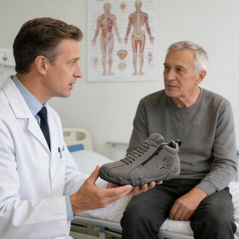 【⏰Sconto del 50% a tempo limitato - Non lasciartelo sfuggire】Scarpe ortopediche ergonomiche - ✅️ Correzione della postura durante la camminata - Impermeabili e antiscivolo 👞 Pelle australiana selezionata